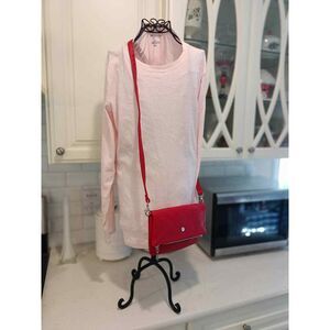 Red Messenger Crossbody Vegan Leather Grace Adele